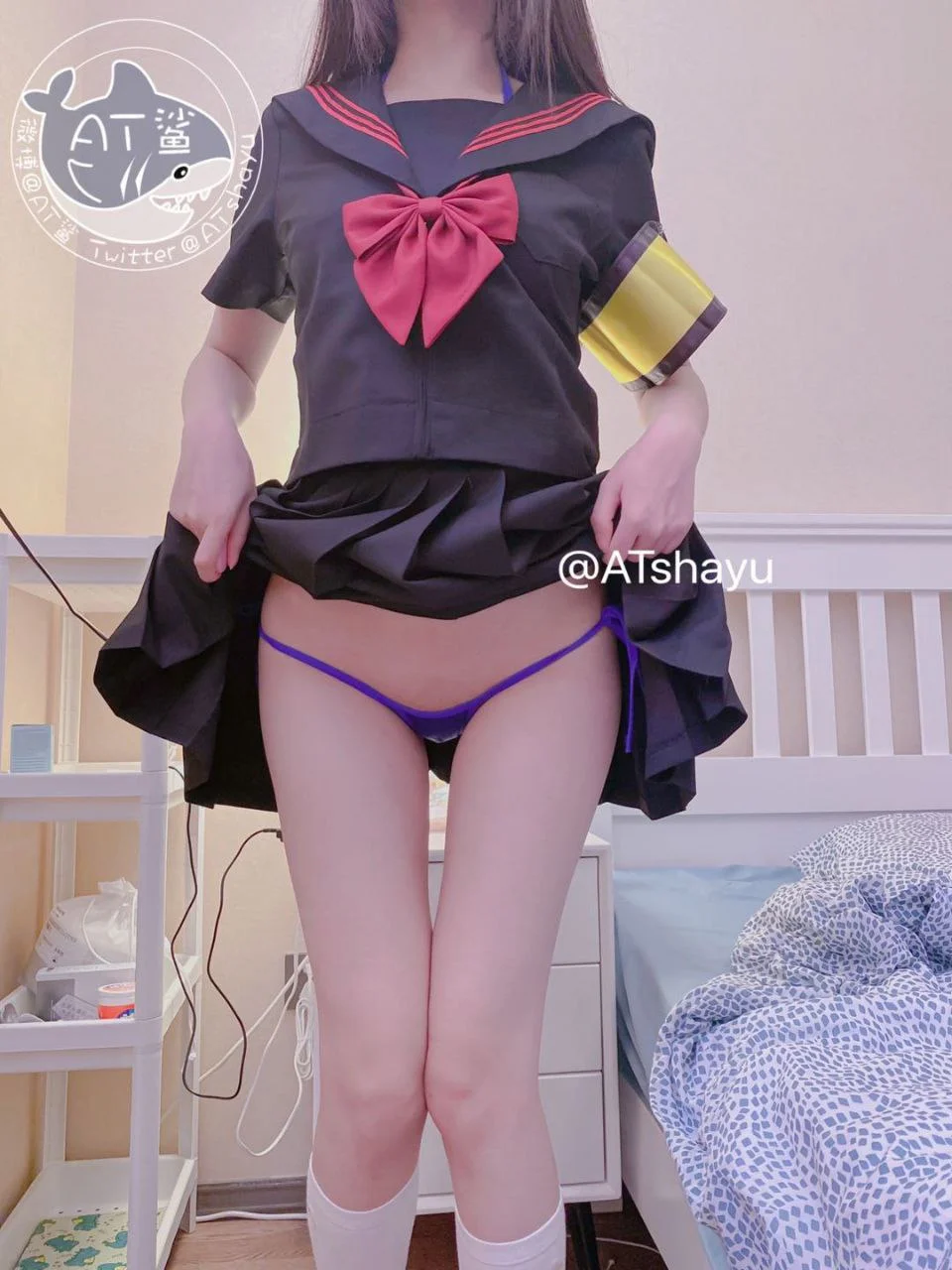 AT鲨 - 不守纪律的风纪委员 [51P,1V-20MB] tg@simisebaisi 【丝足阁】017.webp
